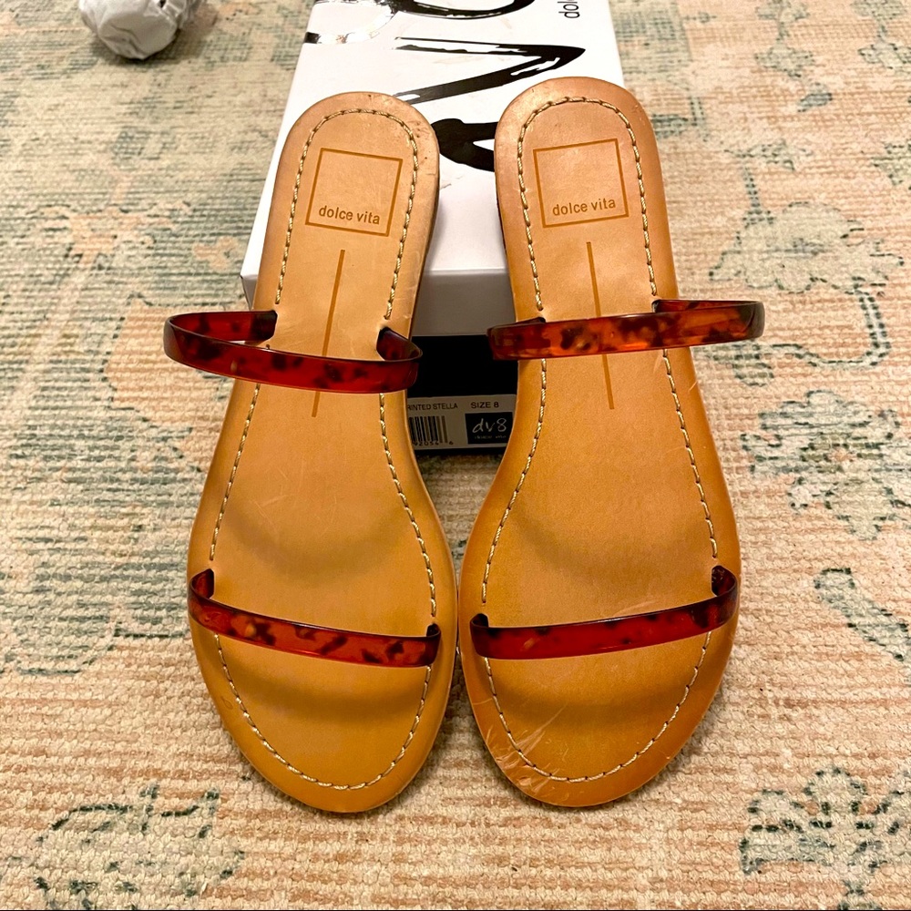 NWT! Dolce Vita Tortoise Slides